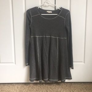 Gray babydoll dress
